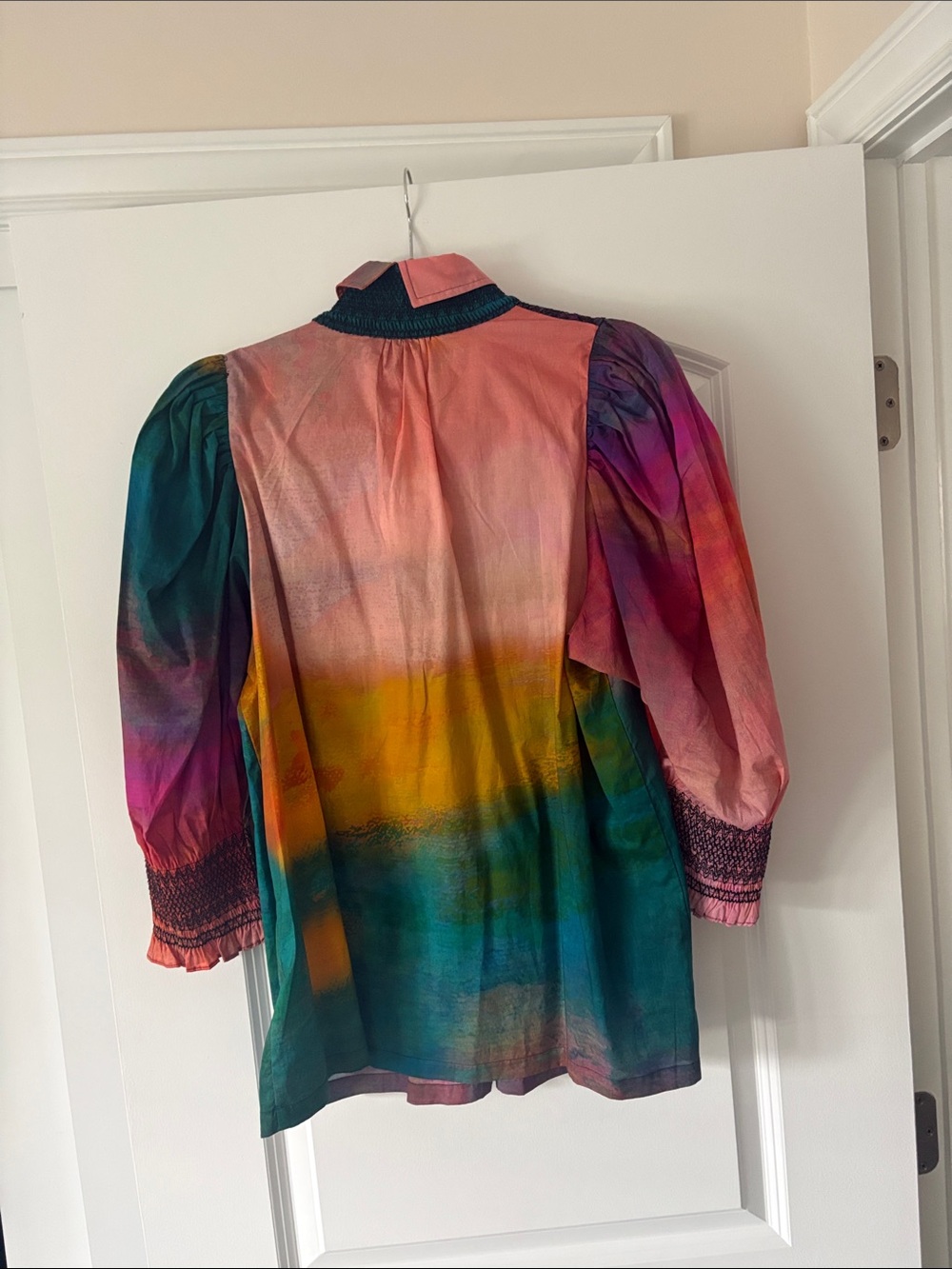 Anthropologie Colorful Tie-Dye Long Sleeve blouse - Picture 10 of 10
